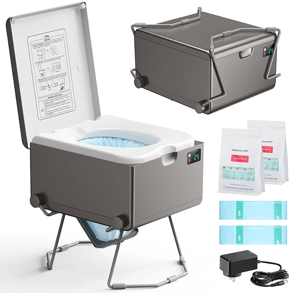 Modiwell LE-310 Dry Flush Portable Toilet for Camping & RV