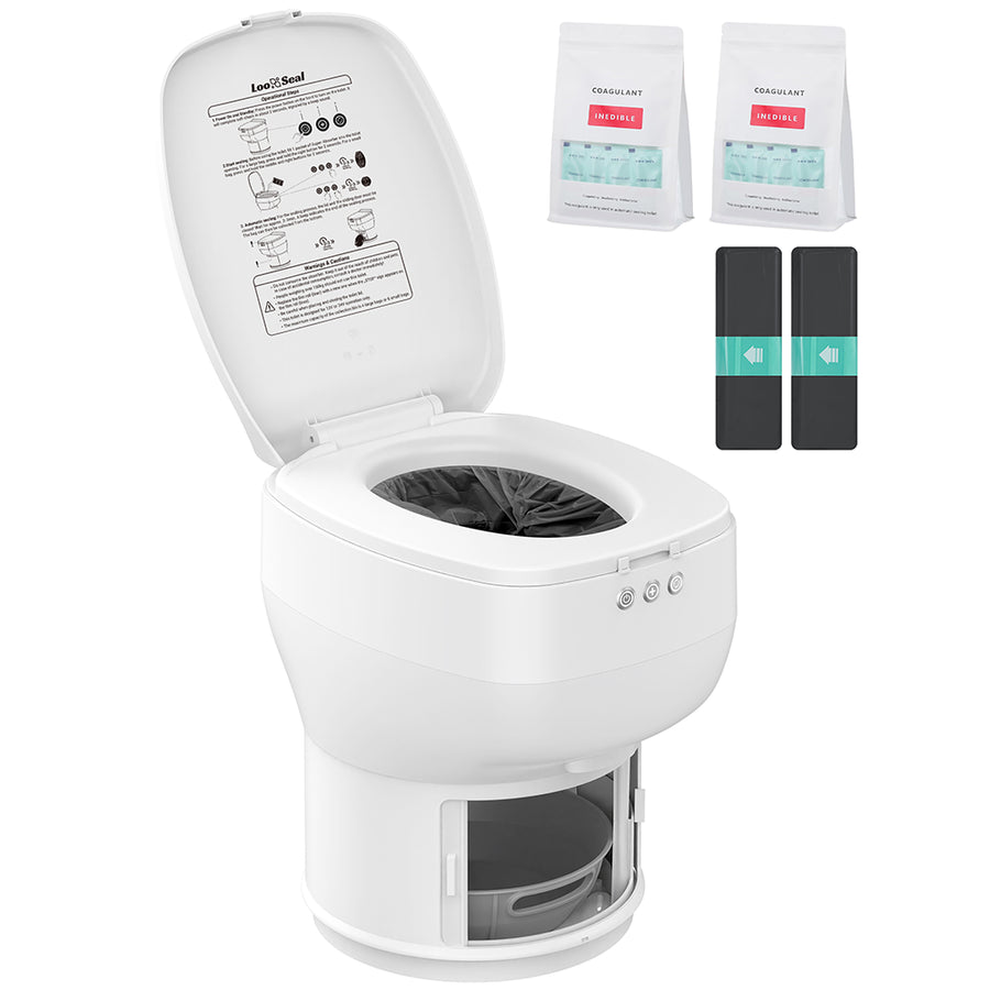R1808 dry flush RV toilet for fixed-use setup