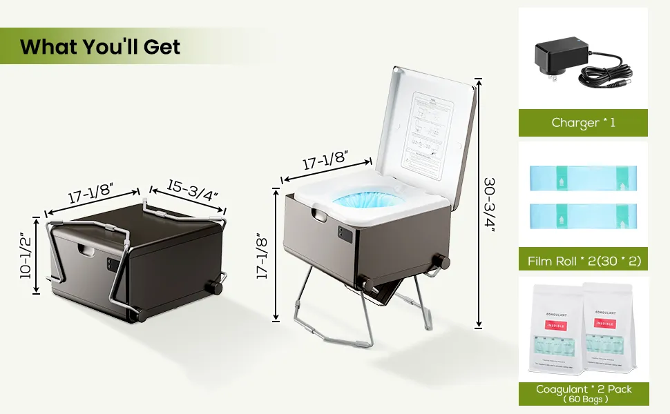 modiwell portable toilet for emergency