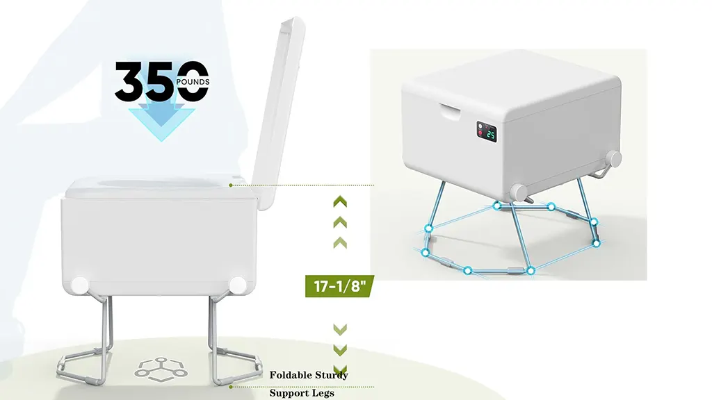 modiwell dry flush toilet dimensions