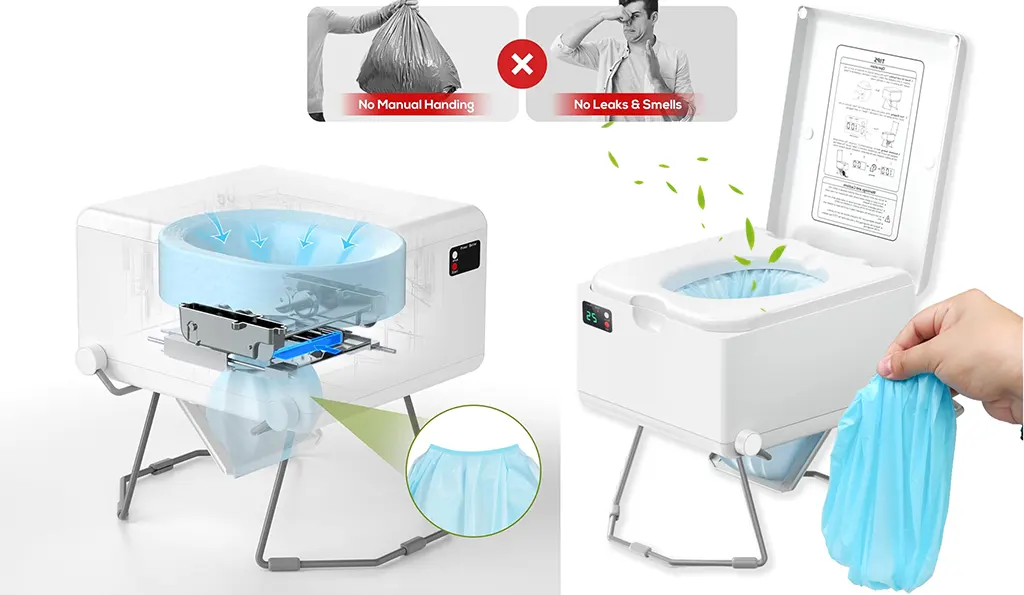 modiwell dry flush toilet dimensions