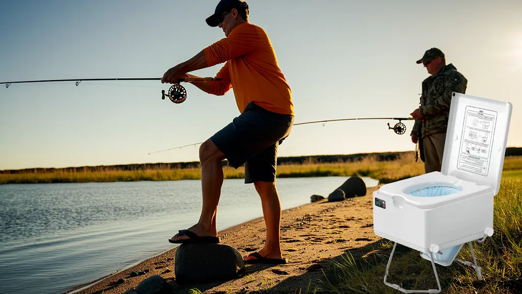 Fishing portable toilet