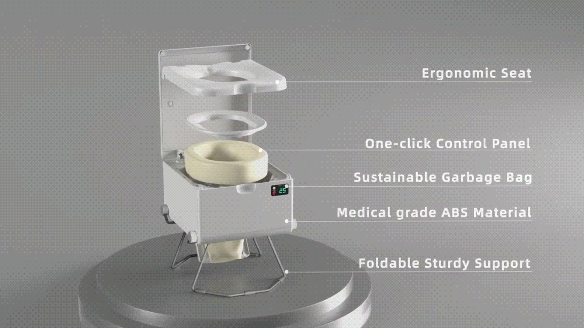 Automatic sealing technology for electric RV toilets