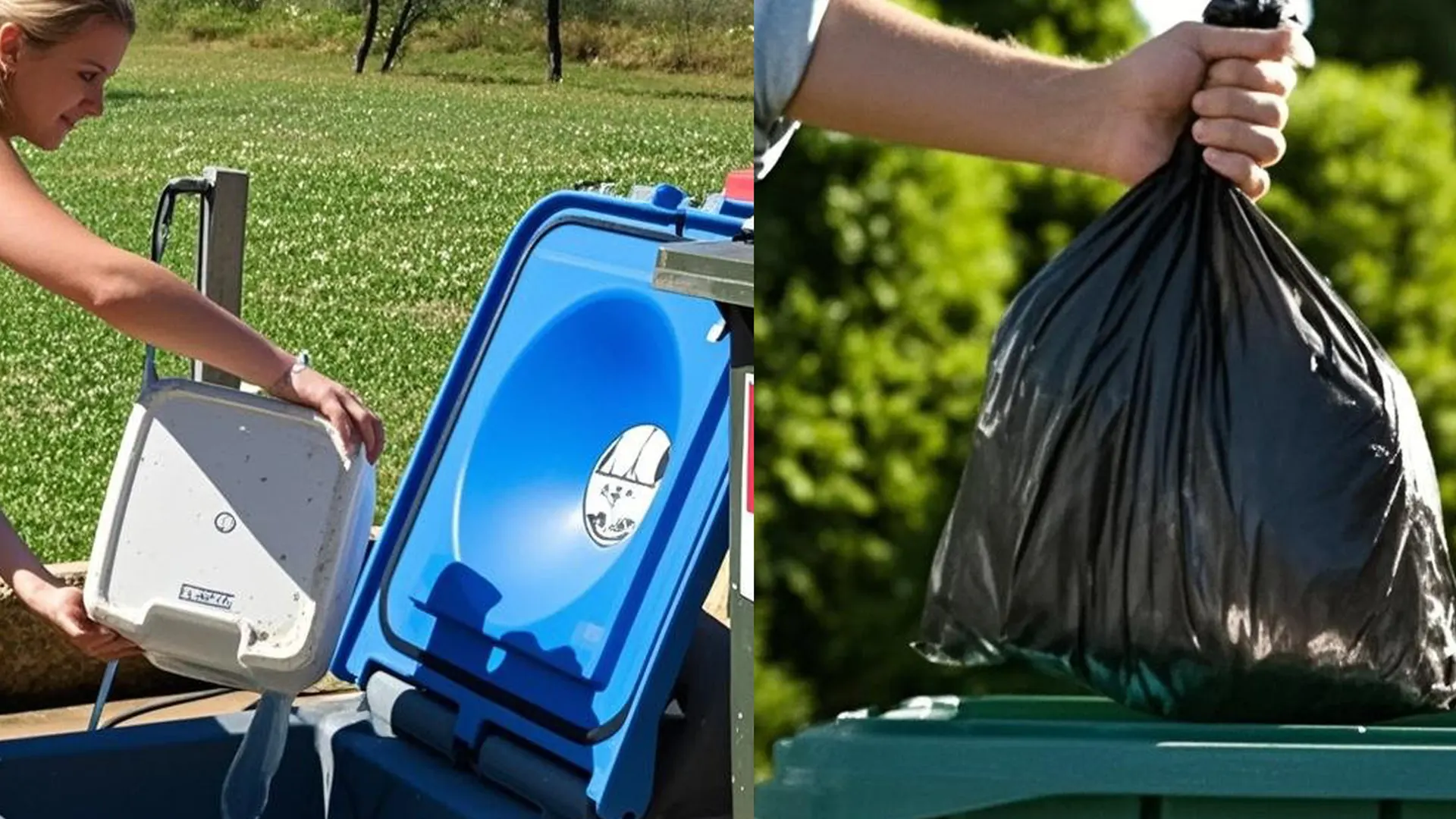 How to empty a portable toilet
