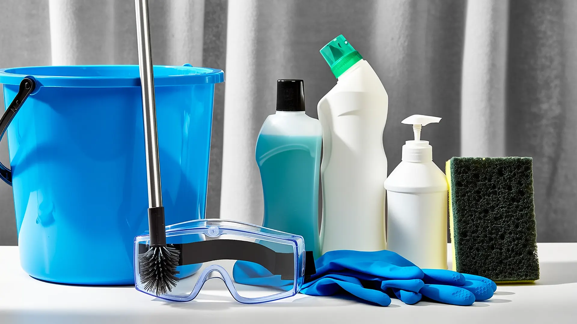 Portable toilet cleaning tools