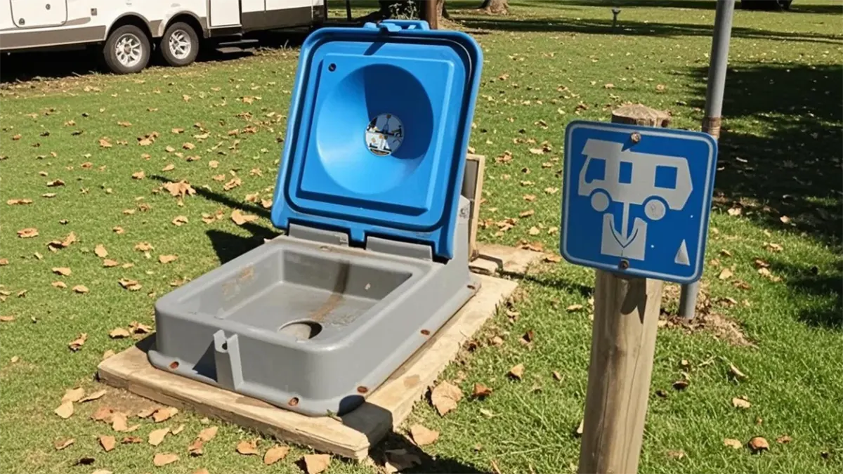 RV waste discharge points