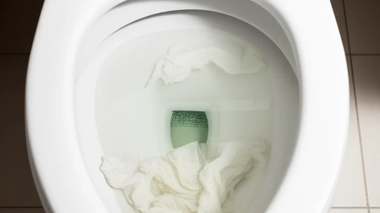 The toilet is clogged