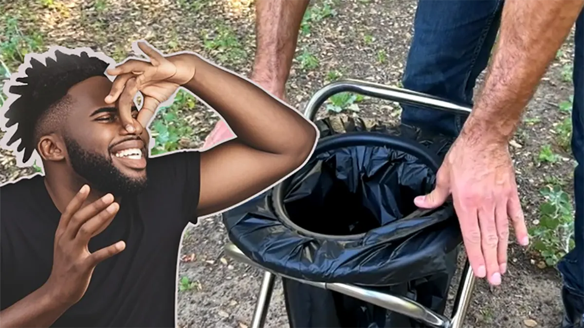 Camping bag toilet odor