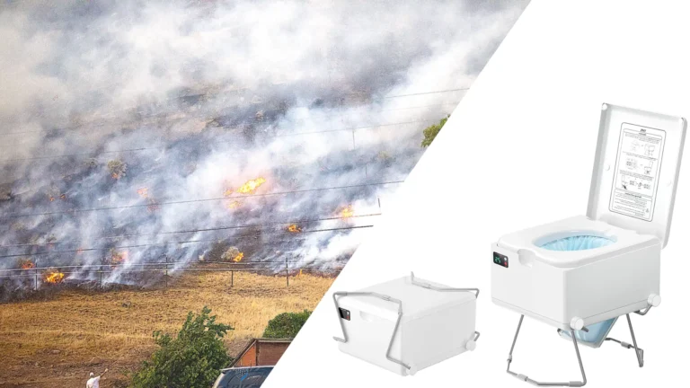 Canada wildfires Modiwell Portable Emergency toilets