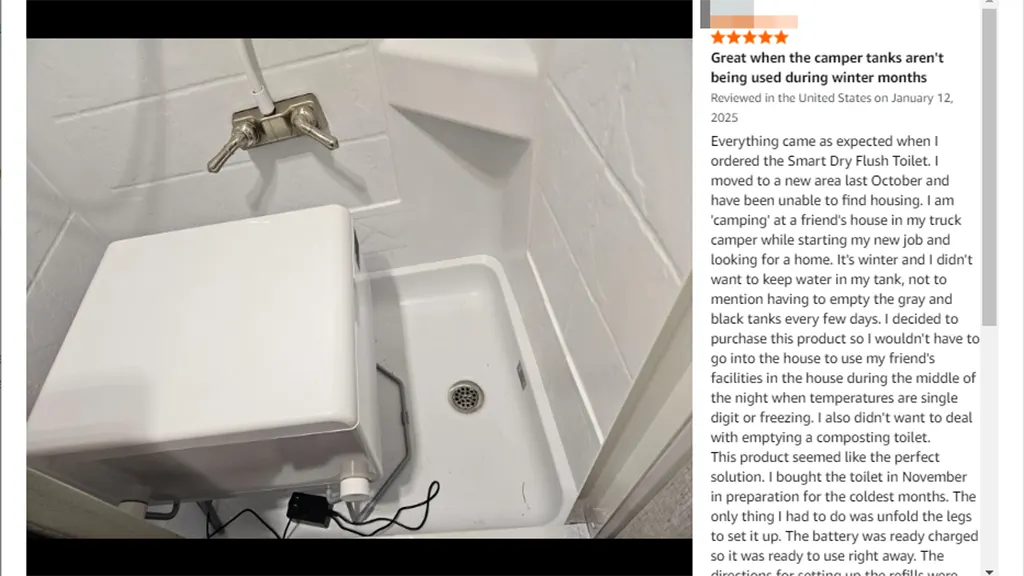 Modiwell Dry Flush Toilet in Truck Camper Related Reviews