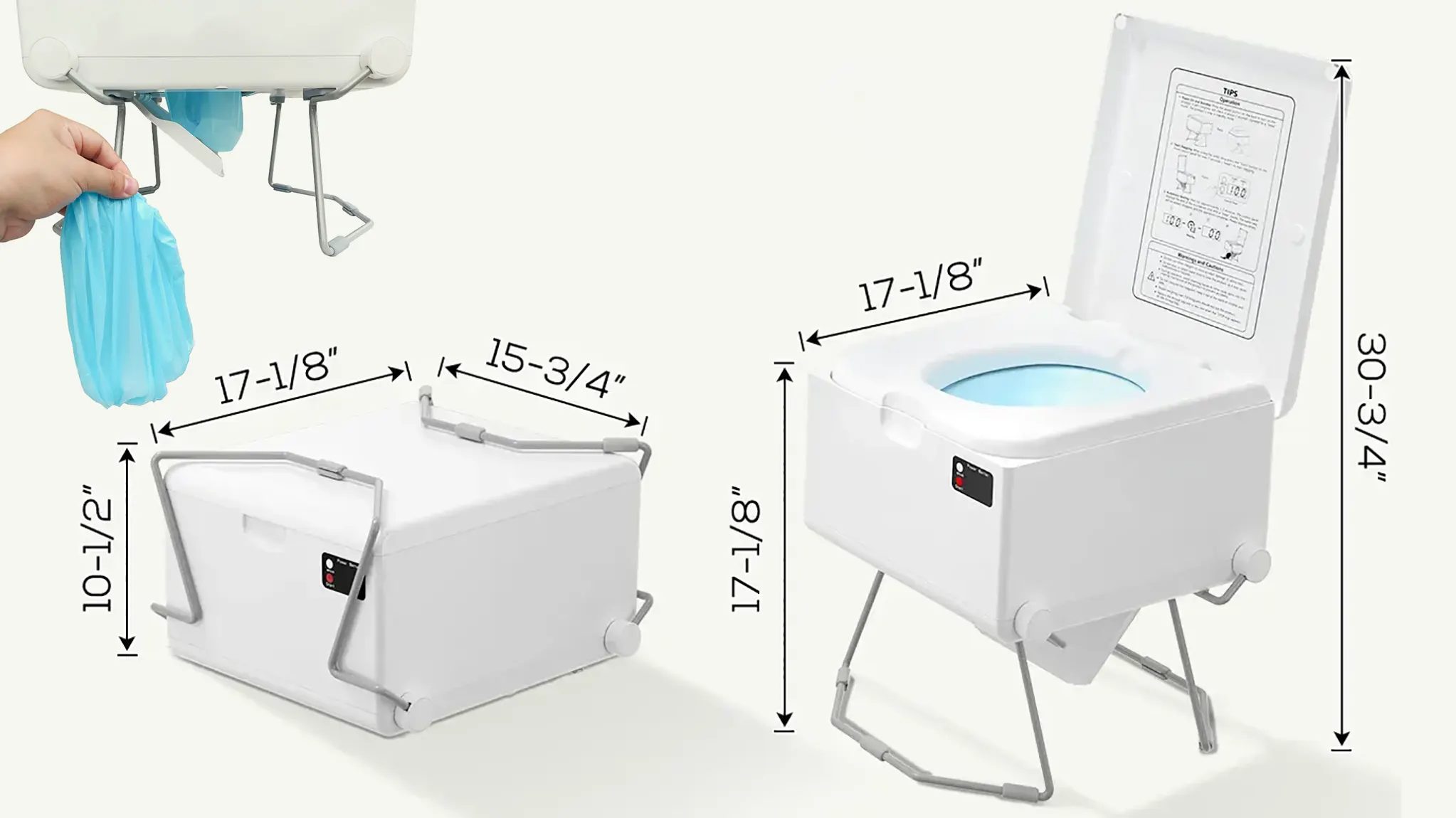 Modiwell Portable Toilet Dimensions & Capacity Guide