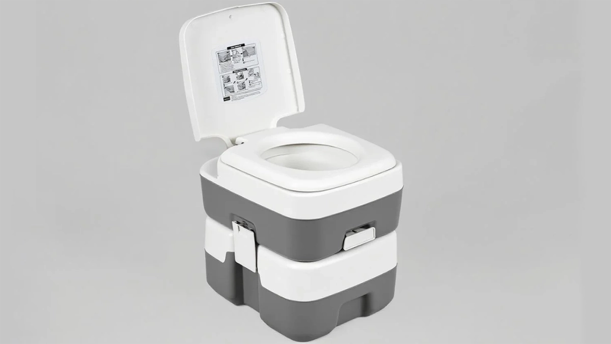 Integrated portable toilet